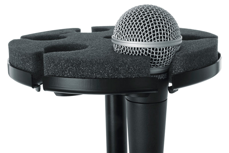 Gator Frameworks Multi Microphone Tray Holds 6 Microphones - Metronome Music Inc.