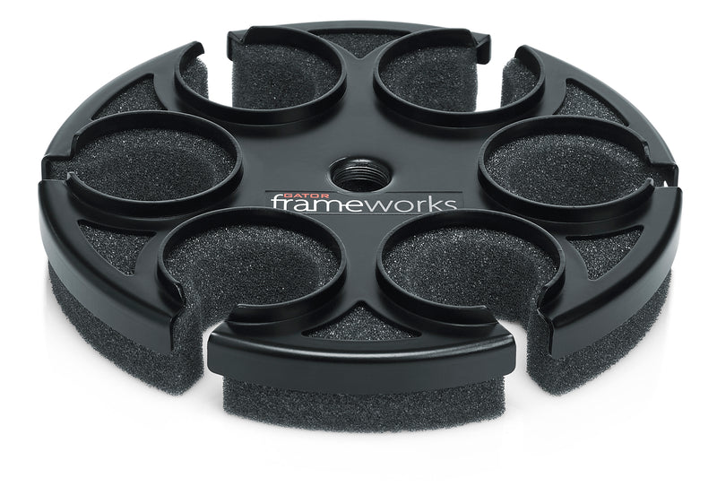 Gator Frameworks Multi Microphone Tray Holds 6 Microphones