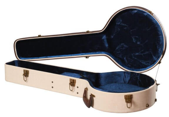 Gator Deluxe Wood Case for Banjo- Journeyman Burlap Exterior - Metronome Music Inc.