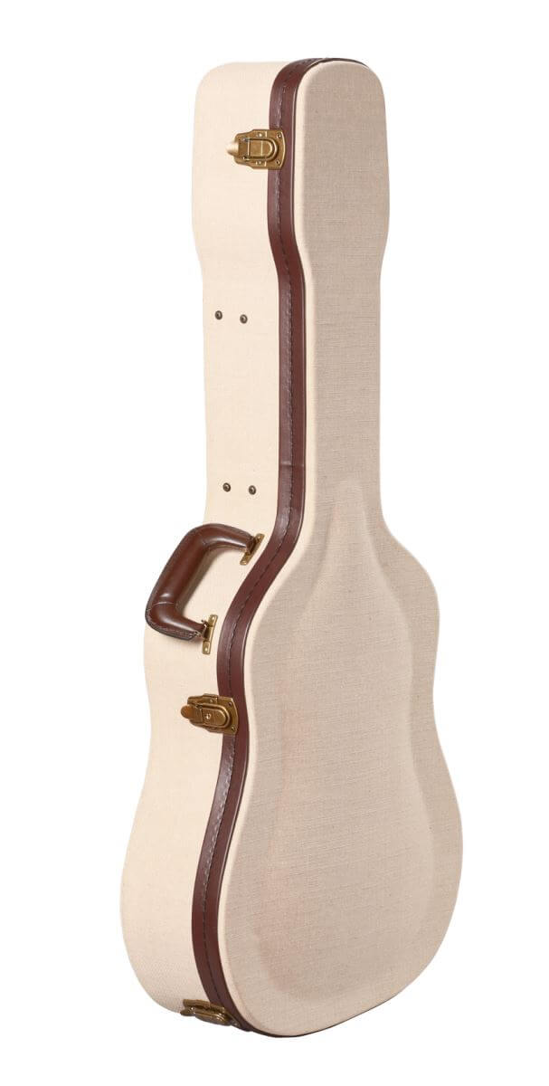 Gator Deluxe Wood Case for Dreadnaught Acoustic- Journeyman Burlap Exterior - Metronome Music Inc.