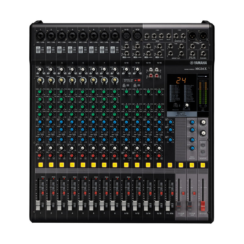 Yamaha MG16X CV 16-Channel, Analog Mixing Console - Metronome Music Inc.