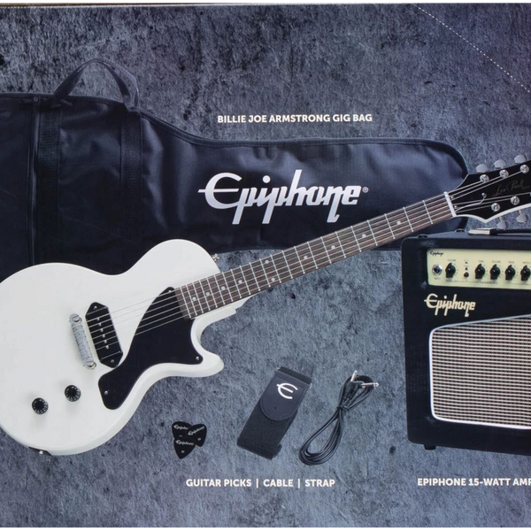 Epiphone Billie Joe Armstrong Les Paul Junior Player Pack - Classic White