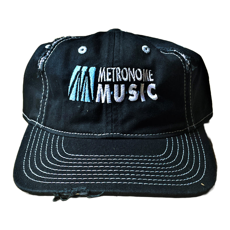 Metronome Music Distressed Cap, One Size - Metronome Music Inc.