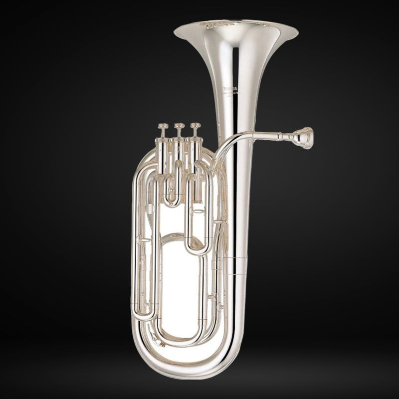 Yamaha YBH-301S Intermediate Bb Baritone Horn, Silver (Special Order) - Metronome Music Inc.
