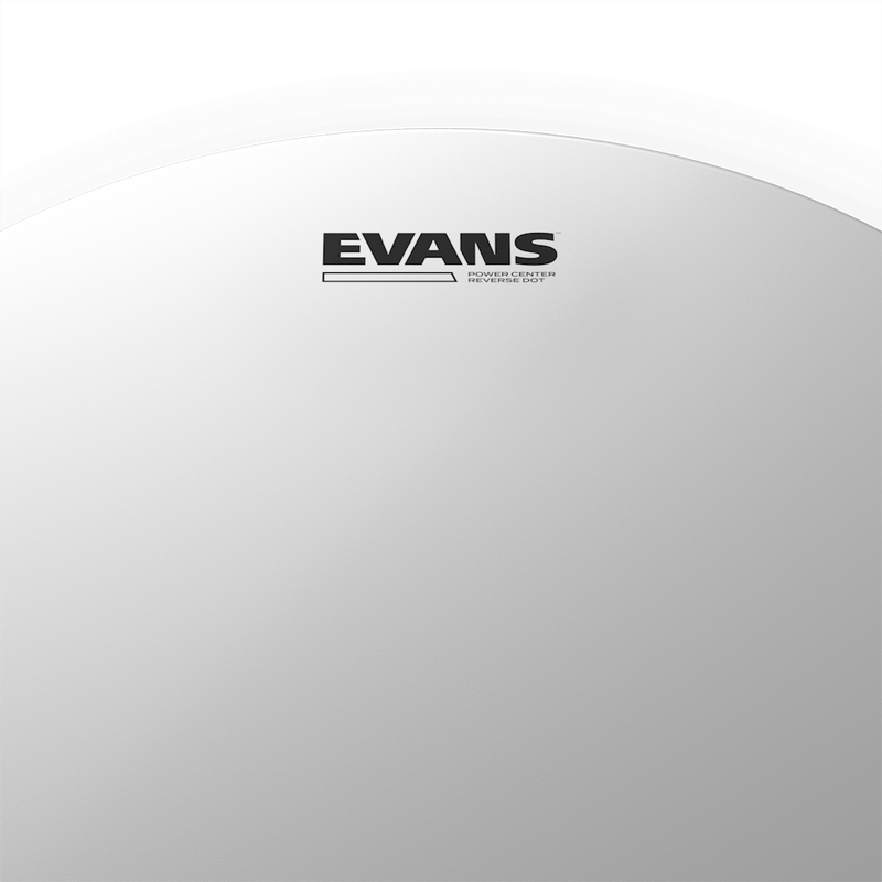 Evans Power Center Reverse Dot Coated Drumhead, B14G1RD- 14"