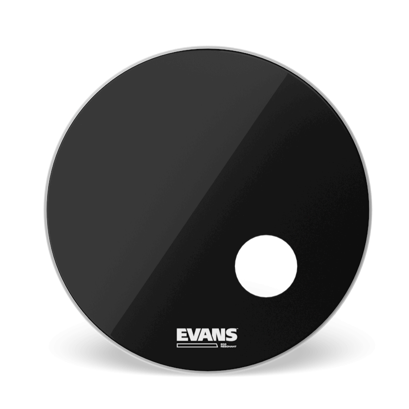 Evans EQ3 Black Resonant Bass Head- 22" - Metronome Music Inc.