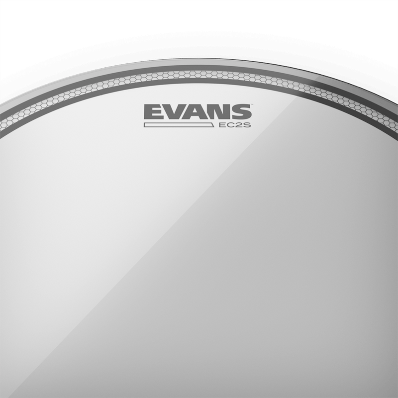 Evans EC2S Clear Drumhead, TT13EC2S- 13" - Metronome Music Inc.