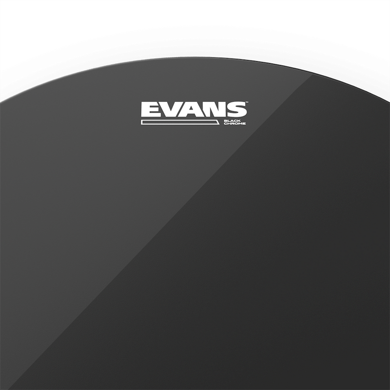 Evans Black Chrome Drumhead, TT12CHR- 12" - Metronome Music Inc.