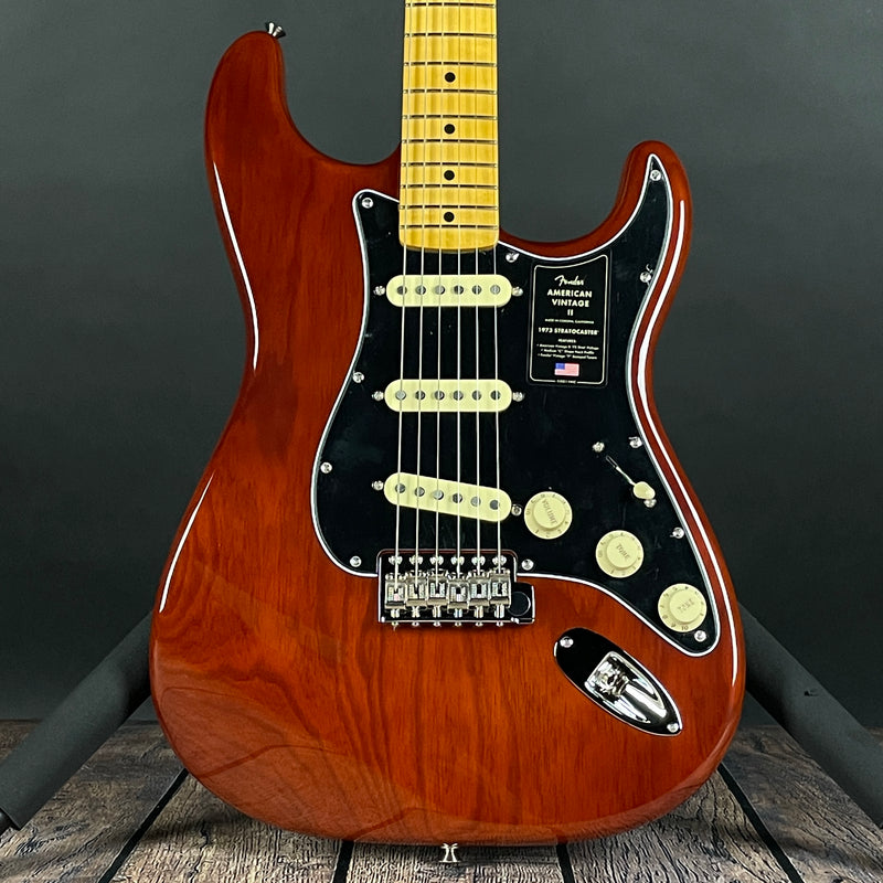 Fender American Vintage II 1973 Stratocaster, Maple Fingerboard- Mocha (MINT) - Metronome Music Inc.
