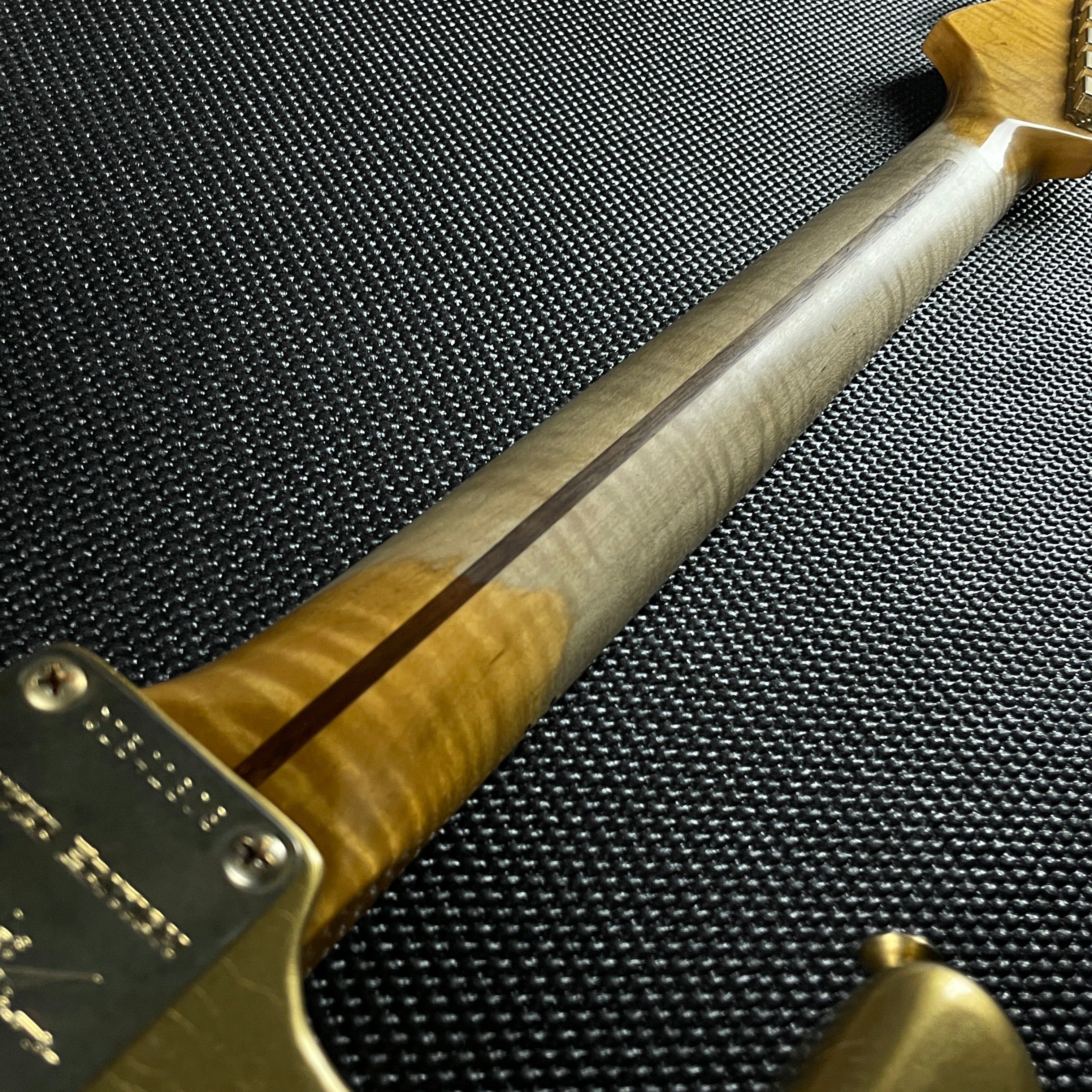 Fender Custom Shop LTD 1955 "Bone Tone" Stratocaster, Relic- Aged HLE Gold (7lbs 12oz) - Metronome Music Inc.