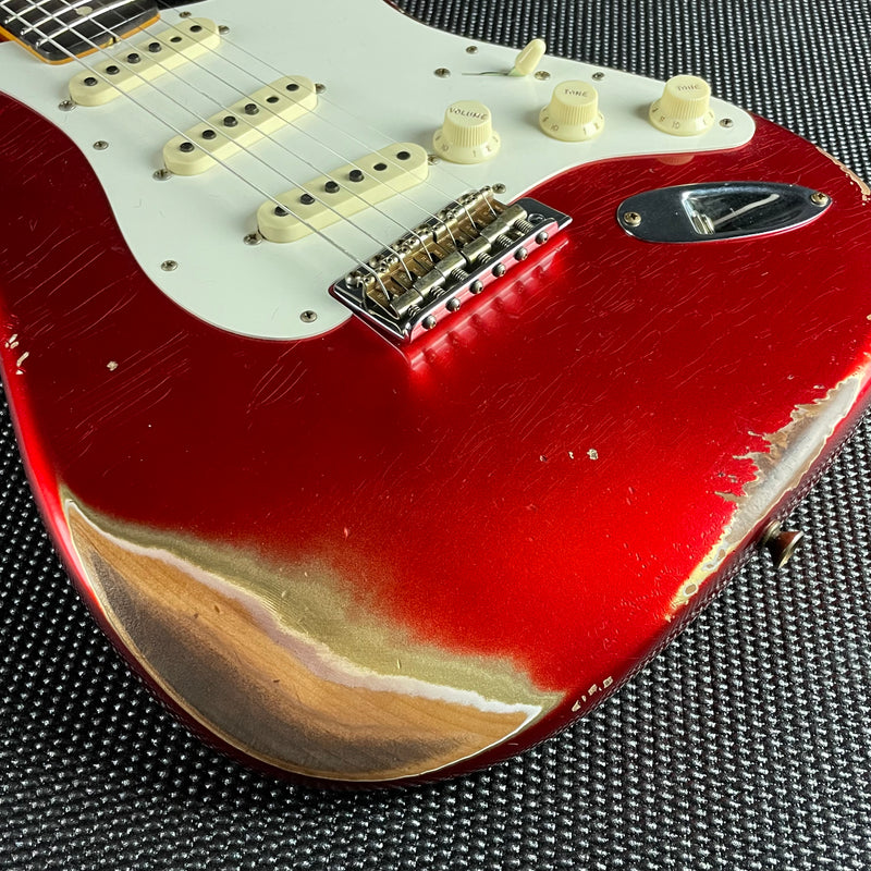 Fender Custom Shop '59 Stratocaster, Heavy Relic- Super Faded, Aged Candy Apple Red (7lbs 12oz)