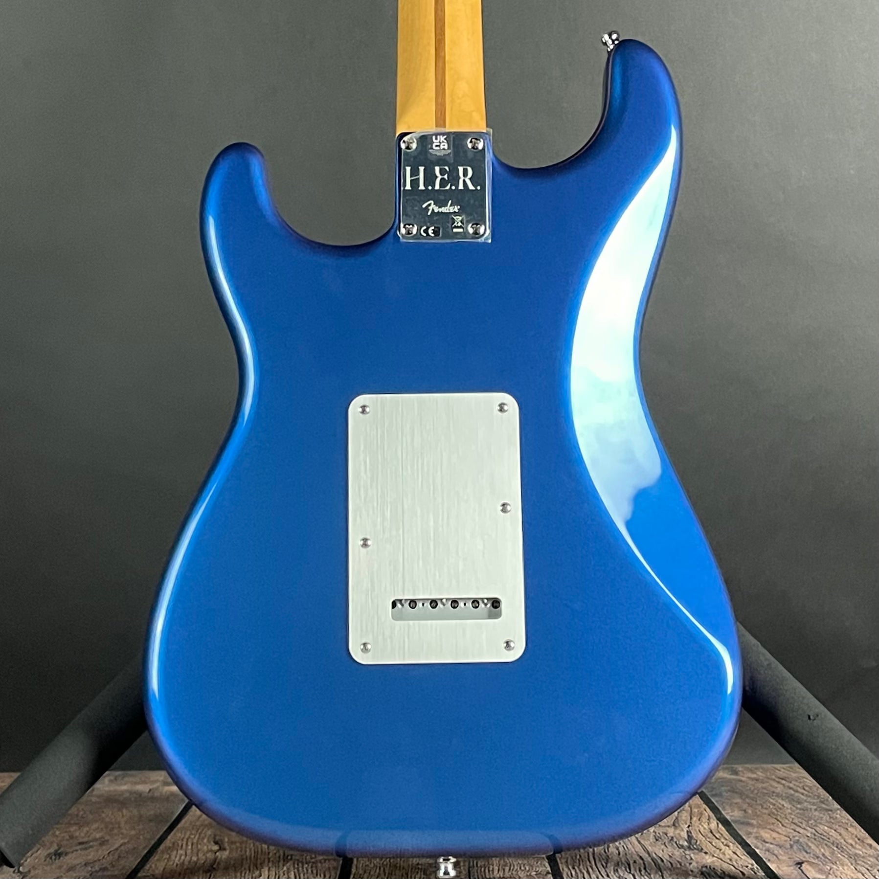 Fender Limited Edition H.E.R. Stratocaster, Maple Fingerboard- Blue Marlin (MX23058359) - Metronome Music Inc.