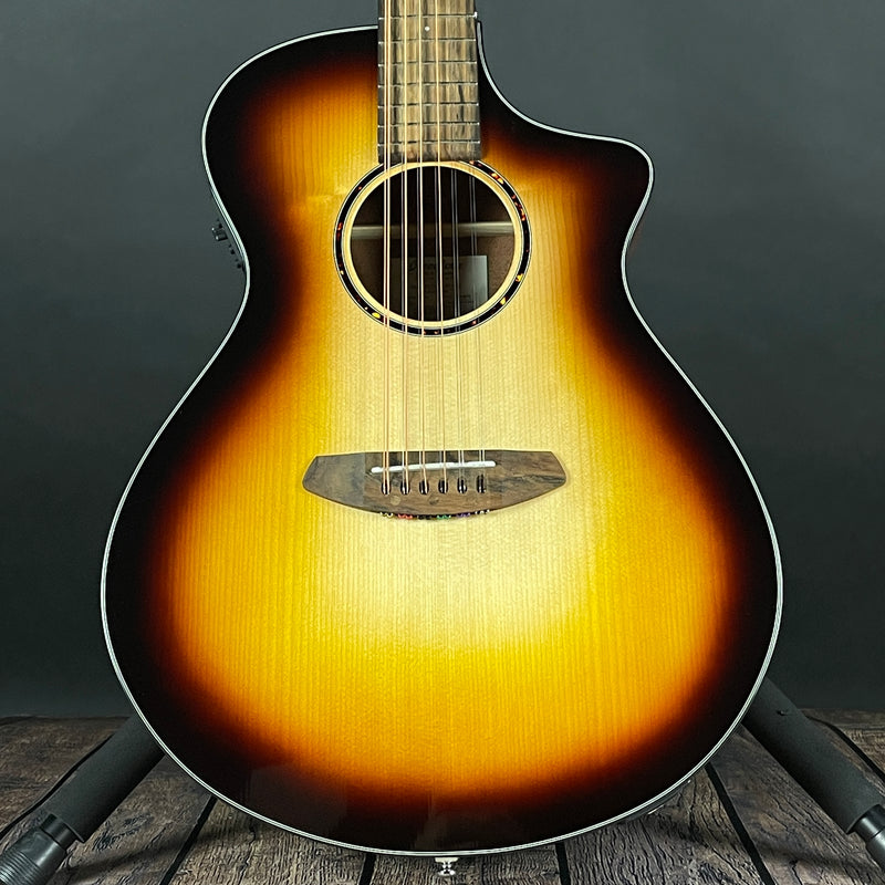 Breedlove Discovery S Concert Edgeburst 12-String CE, European Spruce-African Mahogany - Metronome Music Inc.