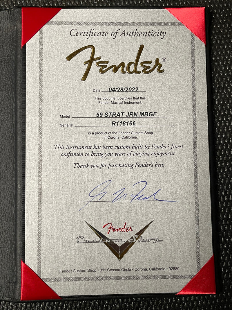Fender Custom Shop '59 Stratocaster, Greg Fessler Masterbuilt- Olympic White (SOLD)