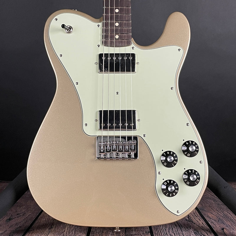 Fender Chris Shiflett Telecaster Deluxe, Rosewood Fingerboard- Shoreline Gold (X22263388) - Metronome Music Inc.