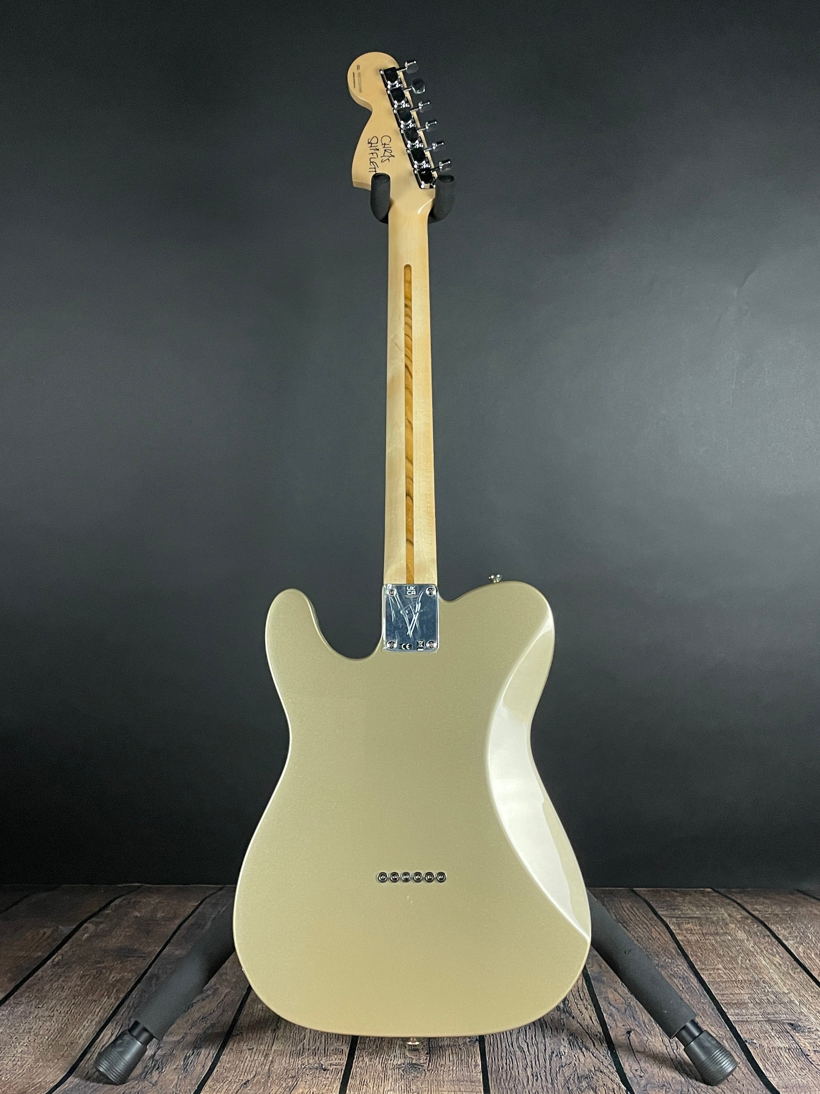 Fender Chris Shiflett Telecaster Deluxe, Rosewood Fingerboard- Shoreline Gold (X22263388) - Metronome Music Inc.