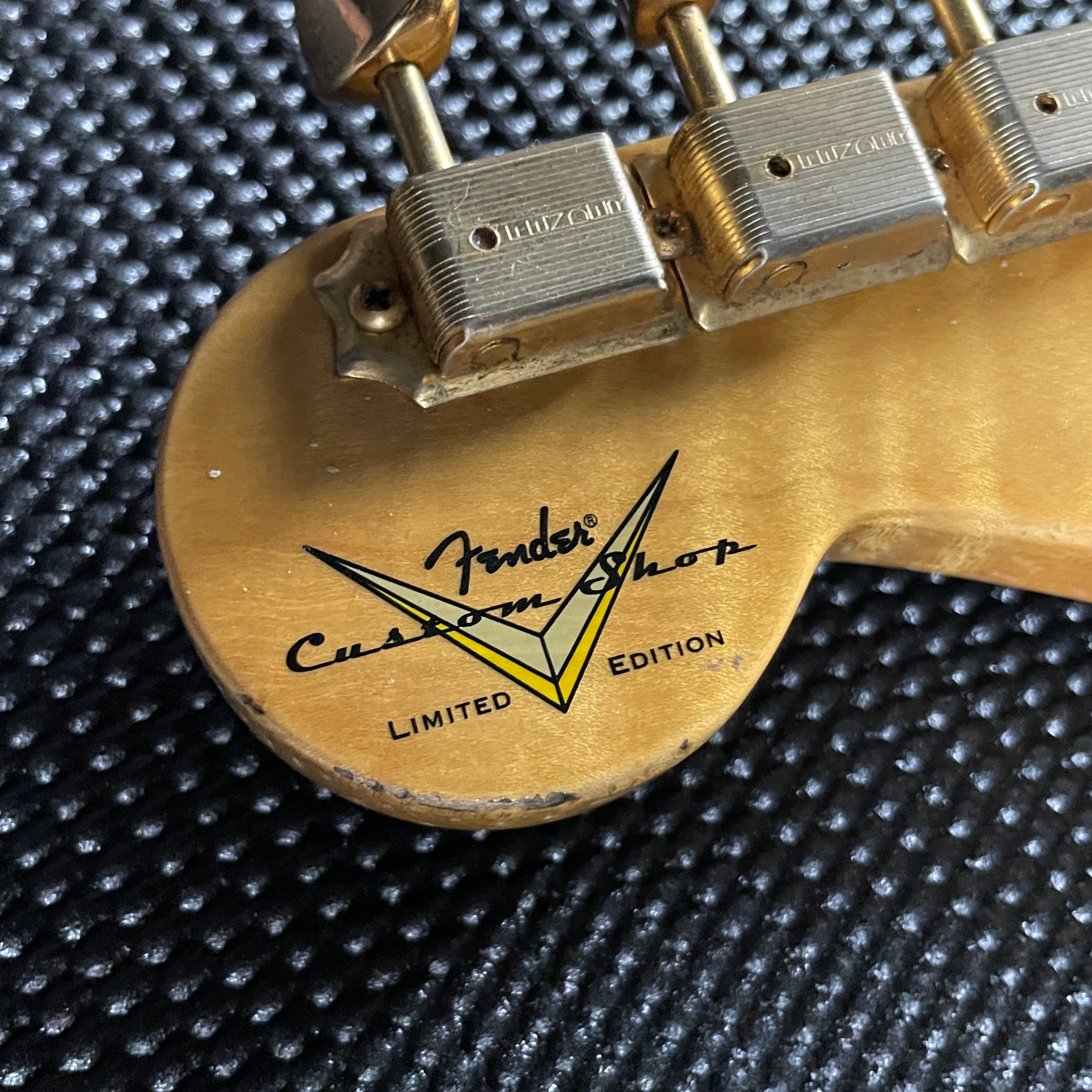 Fender Custom Shop LTD 1955 "Bone Tone" Stratocaster, Relic- Aged HLE Gold (7lbs 12oz) - Metronome Music Inc.