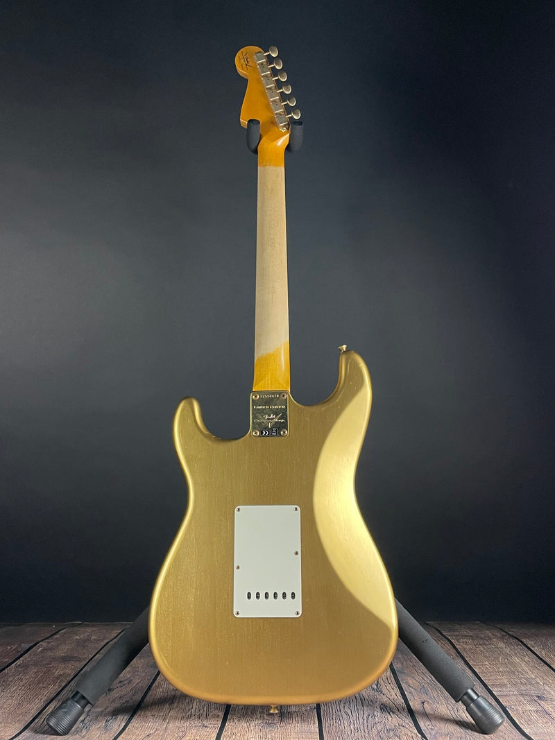 Fender Custom Shop LTD 1962 "Bone Tone" Stratocaster, Journeyman Relic- Aged Aztec Gold (7lbs 10oz) - Metronome Music Inc.