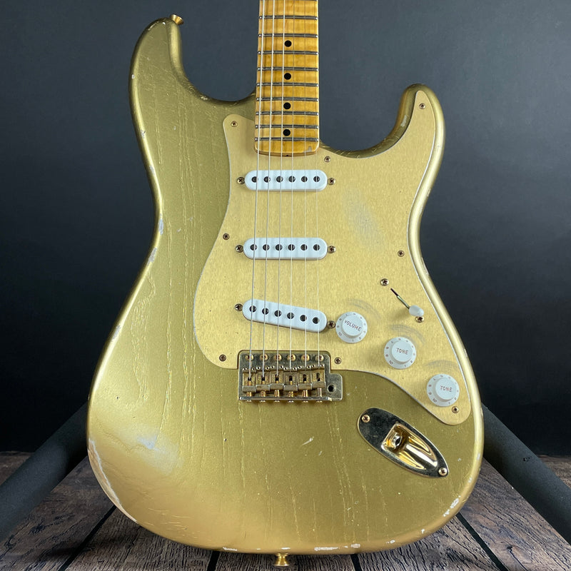 Fender Custom Shop Limited Edition '55 Bone Tone Stratocaster- Aged HLE Gold (7lbs 12oz)