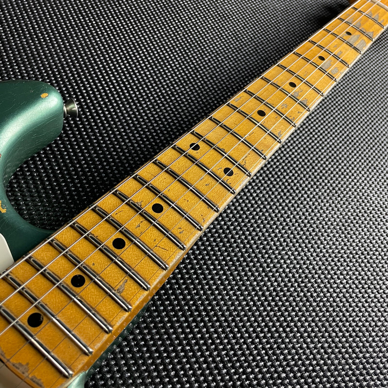 Fender Custom Shop 58 Stratocaster, Kyle Mcmillin Masterbuilt- Sherwood Metallic/Chocolate 3TS (7lbs 9.7oz)