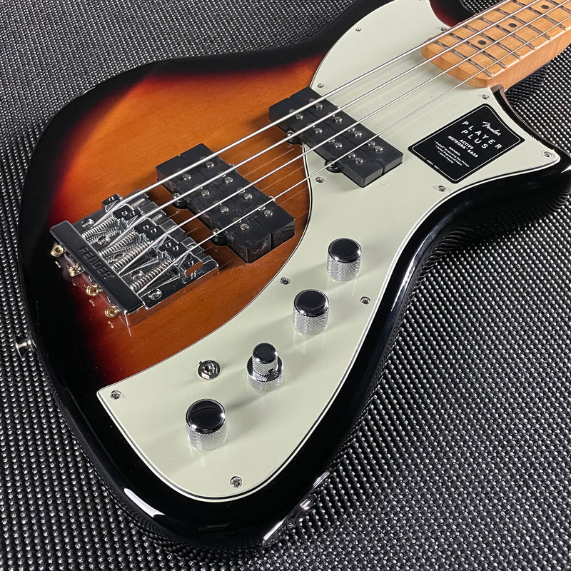 Fender Player Plus Active Meteora Bass, Maple- 3-Color Sunburst (B-Stock)