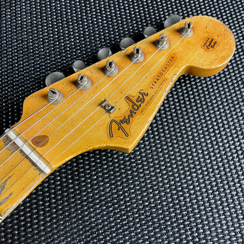 Fender Custom Shop 58 Stratocaster, Kyle Mcmillin Masterbuilt- Sherwood Metallic/Chocolate 3TS (7lbs 9.7oz)