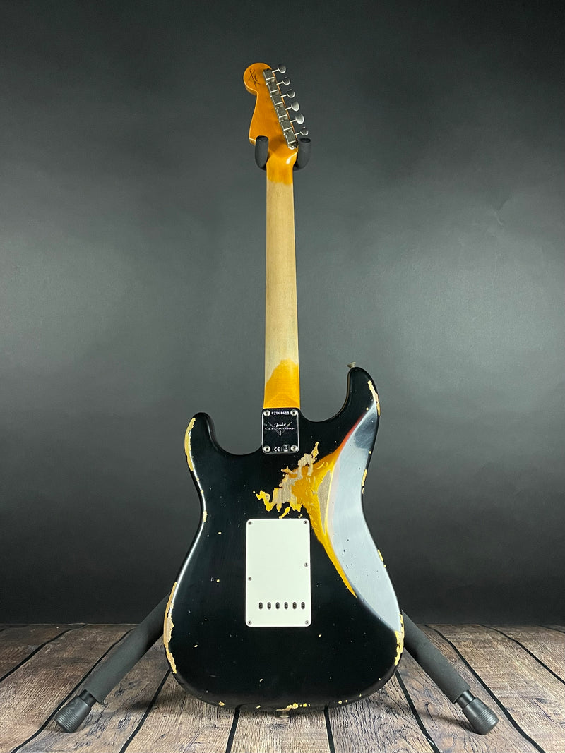 Fender Custom Shop 1960 Stratocaster Heavy Relic Aged Black over