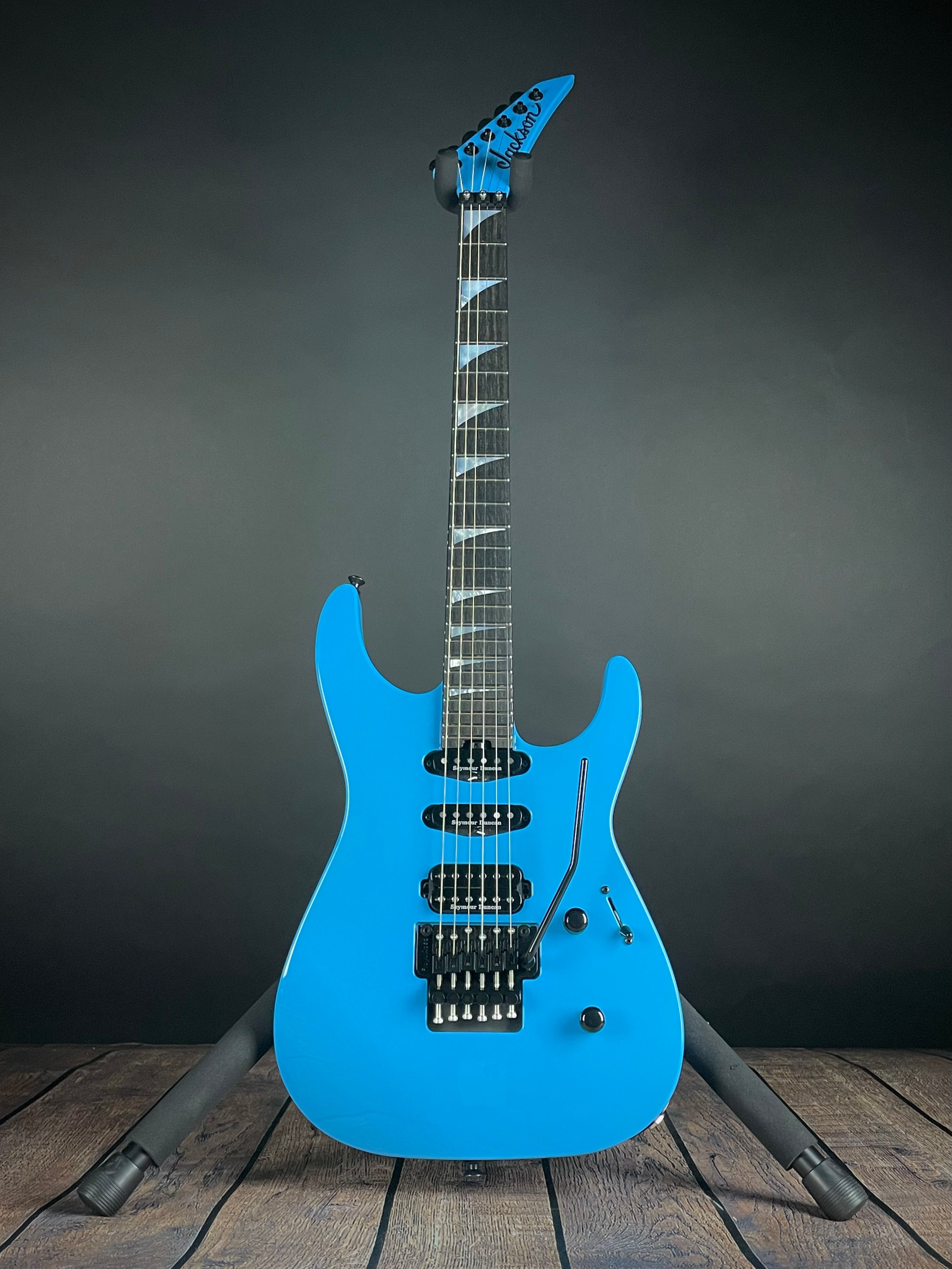 Jackson American Series Soloist SL3, Ebony Fingerboard- Riviera Blue (MINT) - Metronome Music Inc.