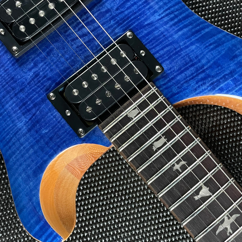Paul Reed Smith, PRS SE Custom 24- Faded Blue (CTIE101074) - Metronome Music Inc.
