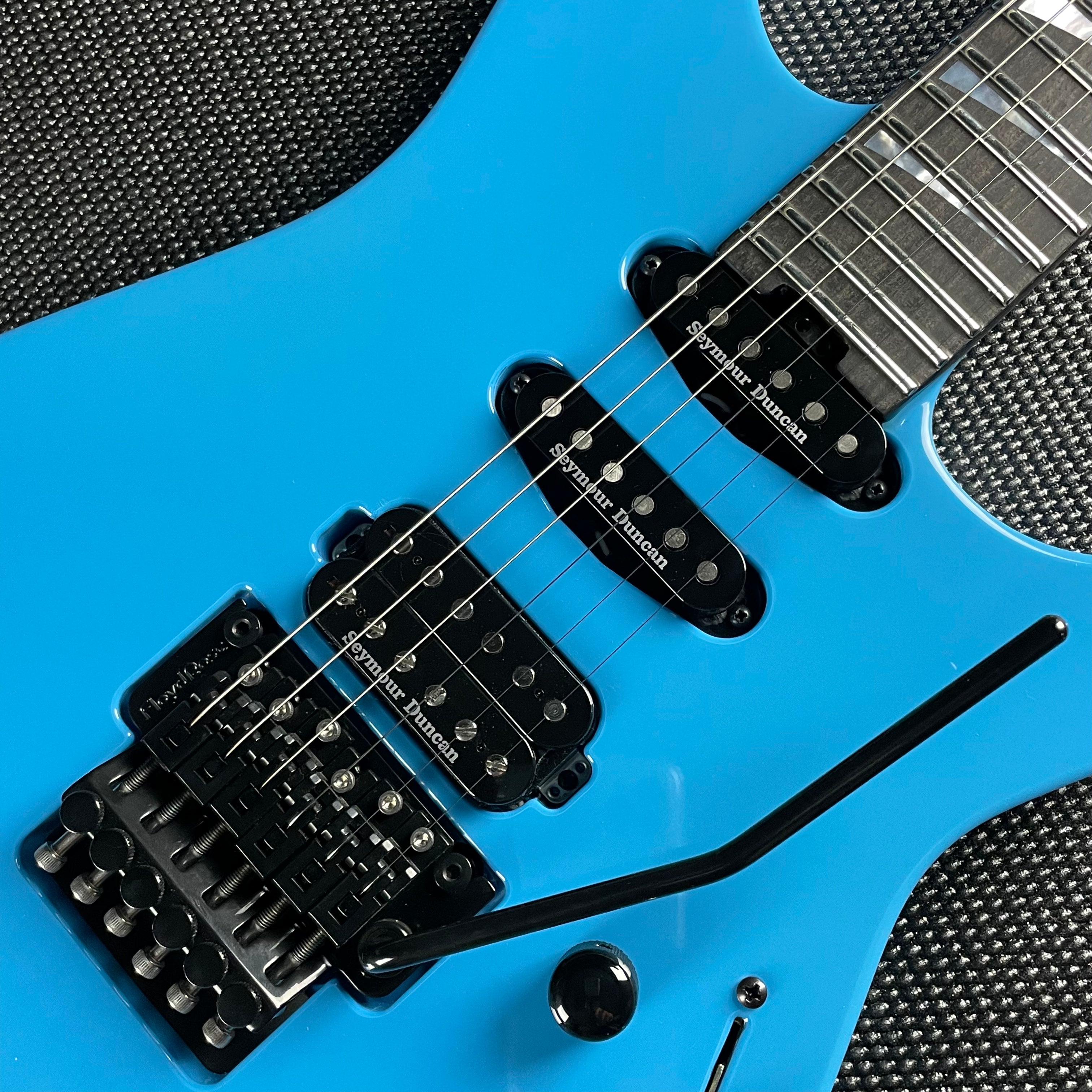 Jackson American Series Soloist SL3, Ebony Fingerboard- Riviera Blue (MINT) - Metronome Music Inc.