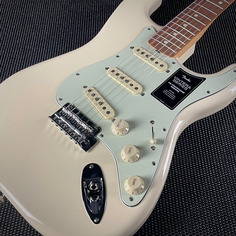 Fender Vintera '60s Stratocaster Modified- Olympic White (MX22301778) - Metronome Music Inc.