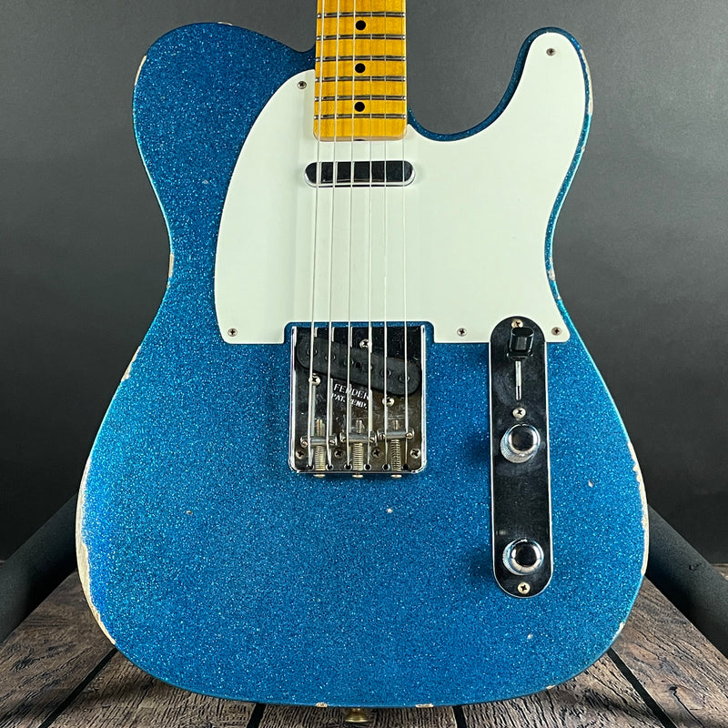 Fender Custom Shop LTD 1955 Telecaster, Relic- Aged Blue Sparkle (mint)