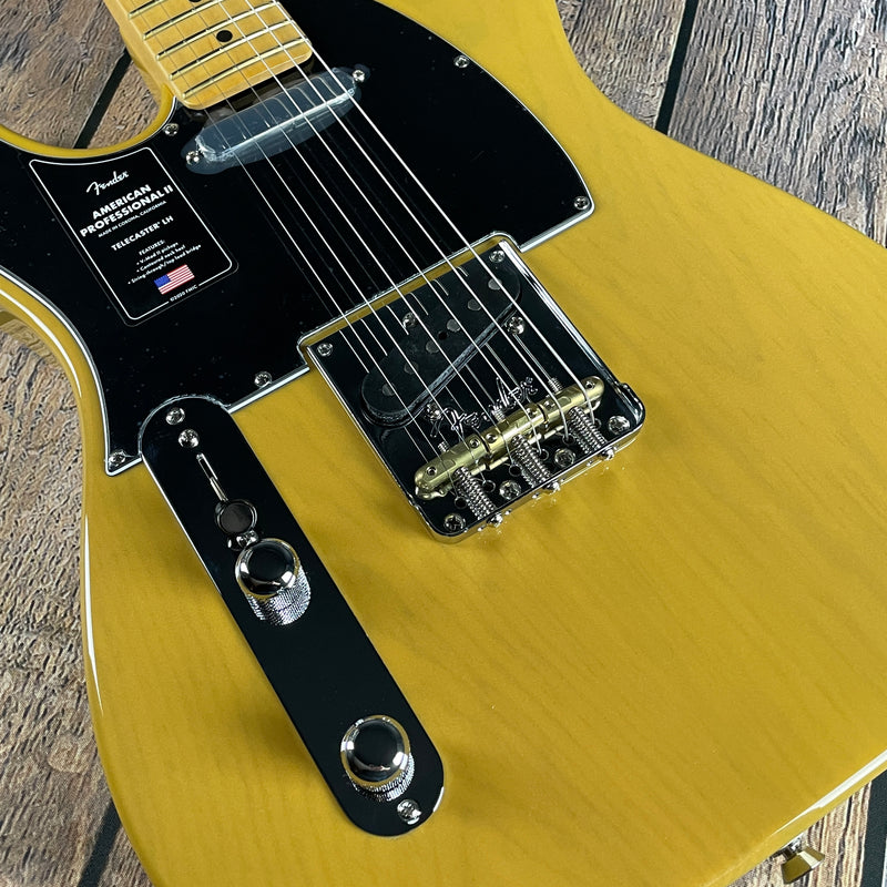 Fender American Professional II Telecaster, Left-Handed- Butterscotch Blonde (US22020495) - Metronome Music Inc.