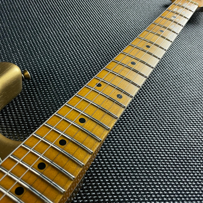 Fender Custom Shop LTD 1962 "Bone Tone" Stratocaster, Journeyman Relic- Aged Aztec Gold (7lbs 10oz) - Metronome Music Inc.