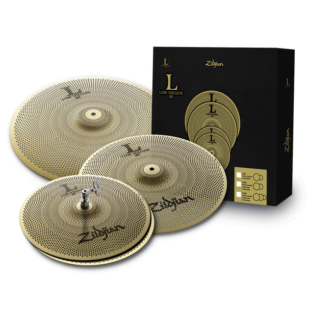 Zildjian L80 Low Volume Cymbal Pack 14/16/18" - Metronome Music Inc.