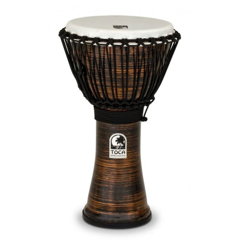 Toca Freestyle II Rope Tuned 10” Djembe - Metronome Music Inc.