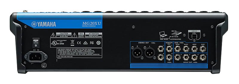 Yamaha 20-Channel Mixing Console MG20XU - Metronome Music Inc.