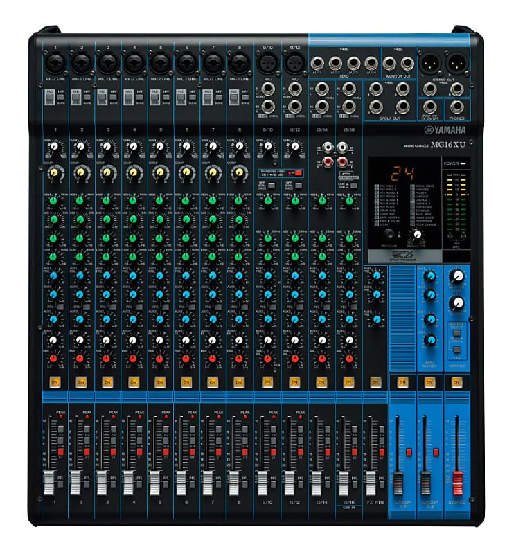 Yamaha 16-Channel Mixing Console MG16XU - Metronome Music Inc.