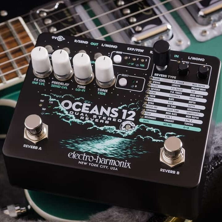 Electro-Harmonix Oceans 12 Dual Stereo Reverb - Metronome Music Inc.